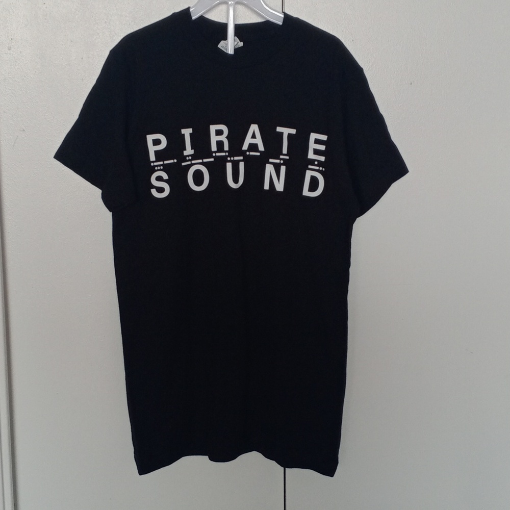 New 😉Pirate Sound Black Short Sleeve Tee
